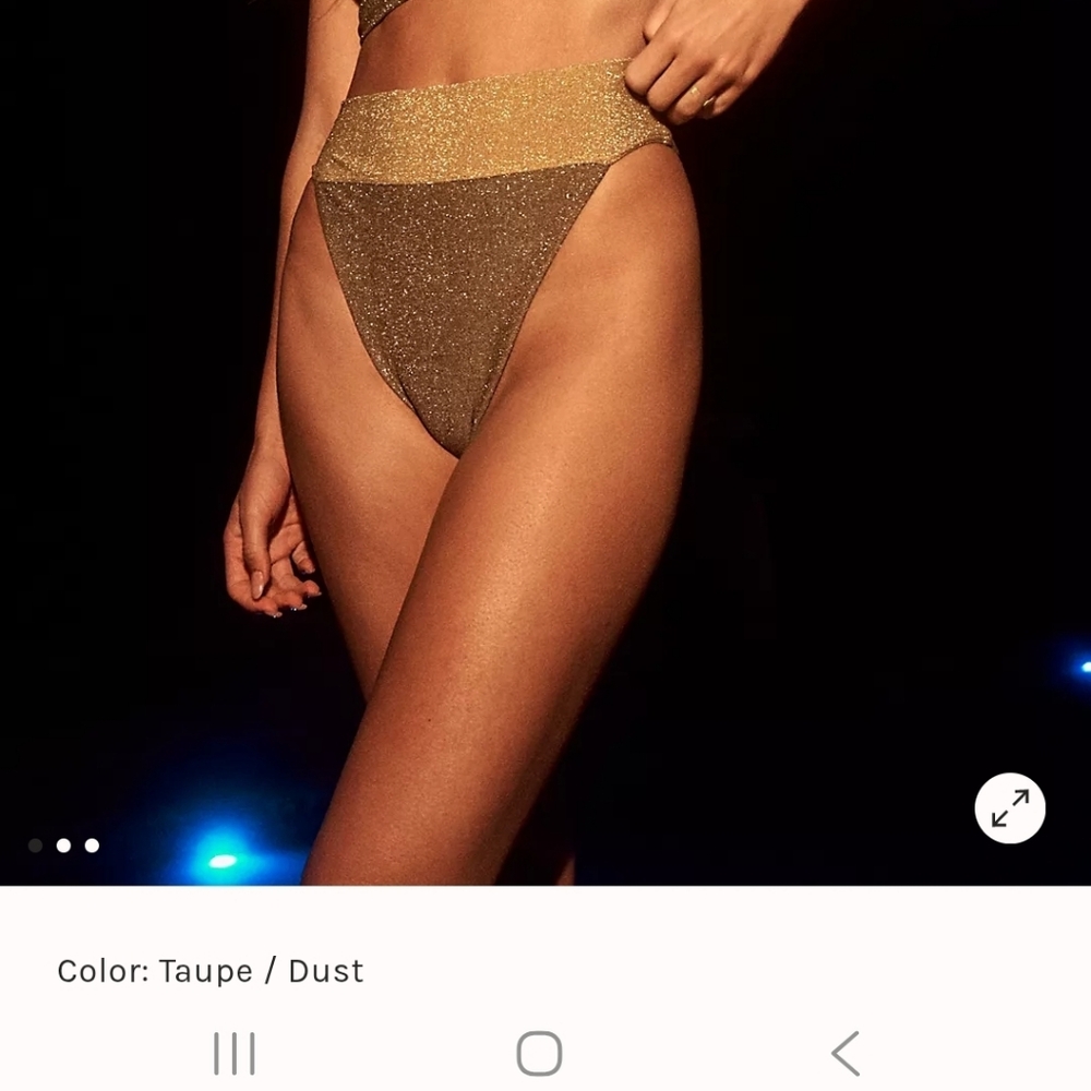Free People Gold and Brown Bikini - Picture 2 of 4